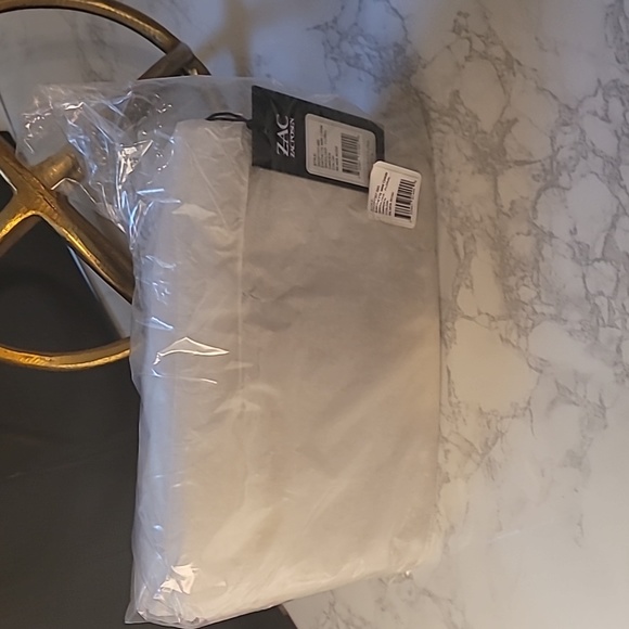 ZAC POSEN MINI EARTHETTE LEATHER SHOULDER BAG - SILVER ROSE - Picture 3 of 10